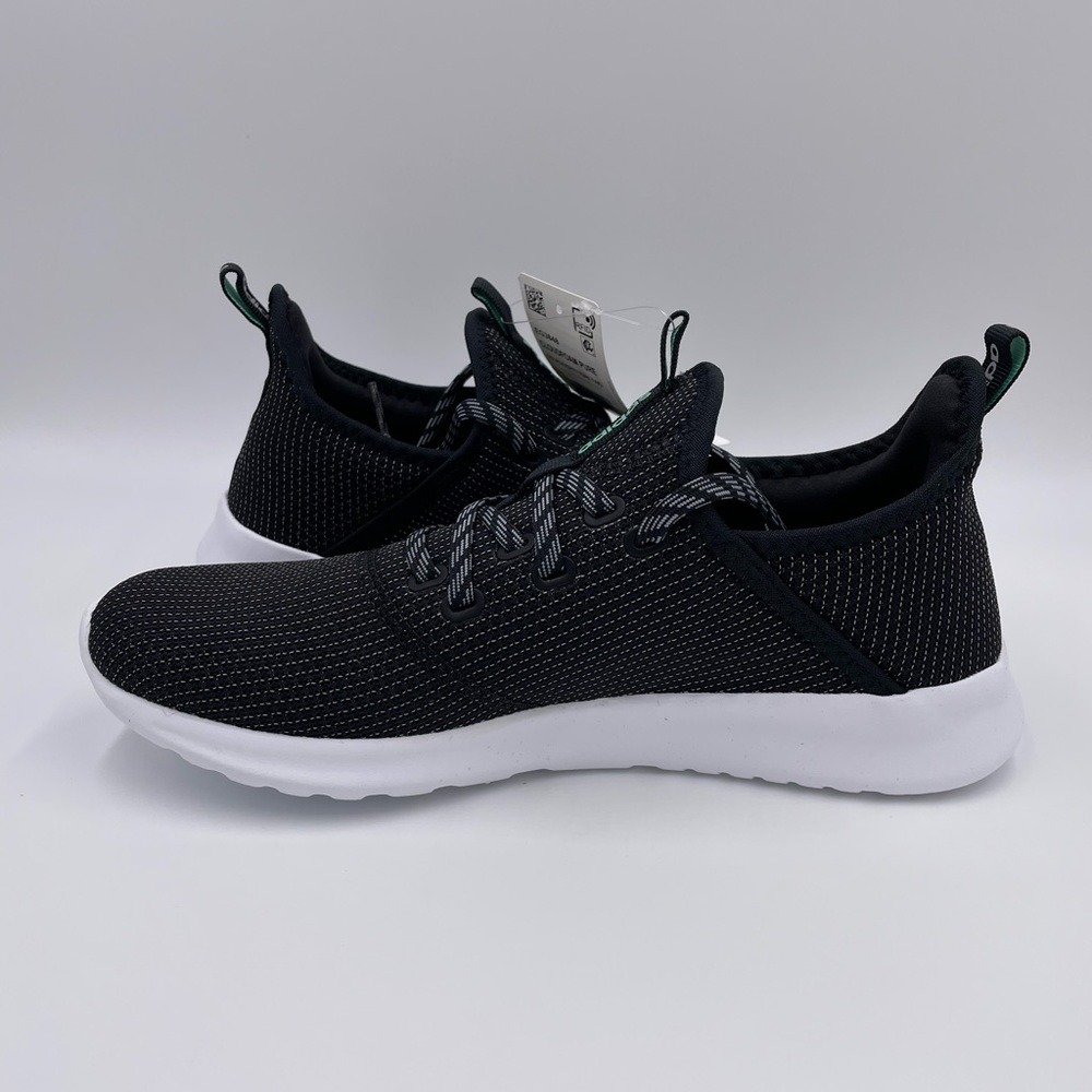 Adidas Cloudfoam Pure Black / White Womens Shoes - Picture 2 of 8